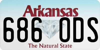 AR license plate 686ODS