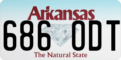 AR license plate 686ODT