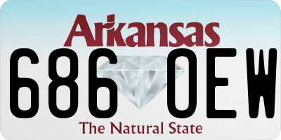 AR license plate 686OEW