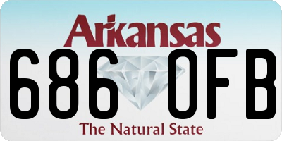 AR license plate 686OFB