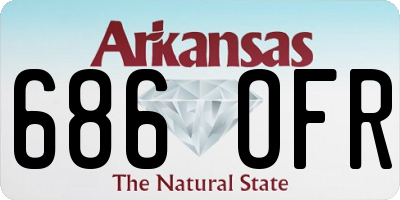 AR license plate 686OFR