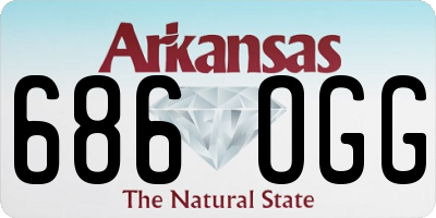 AR license plate 686OGG