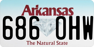AR license plate 686OHW