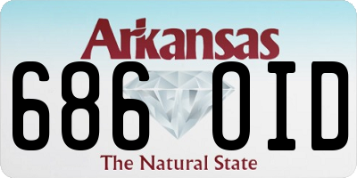 AR license plate 686OID
