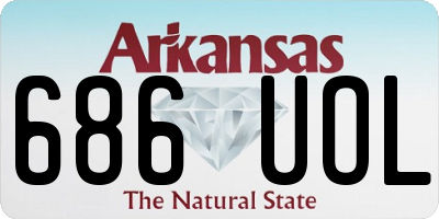 AR license plate 686UOL