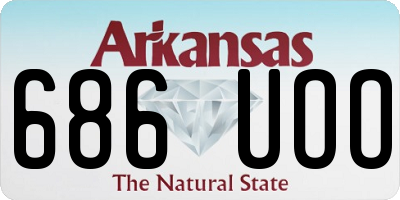 AR license plate 686UOO