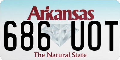 AR license plate 686UOT