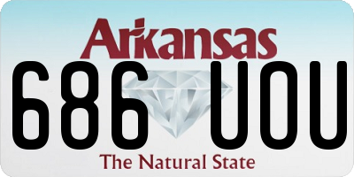AR license plate 686UOU