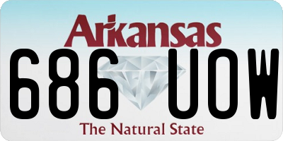 AR license plate 686UOW
