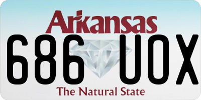 AR license plate 686UOX