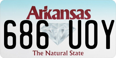 AR license plate 686UOY