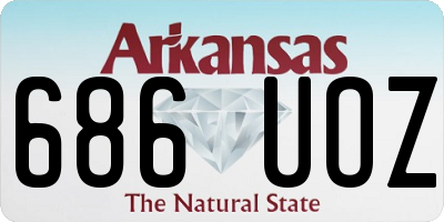 AR license plate 686UOZ