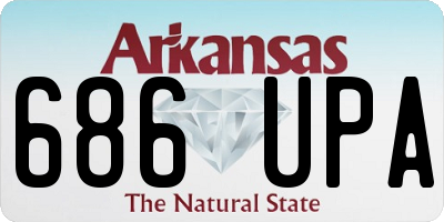 AR license plate 686UPA