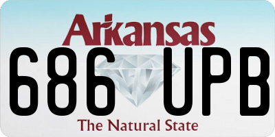 AR license plate 686UPB