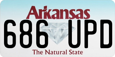 AR license plate 686UPD