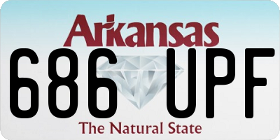 AR license plate 686UPF
