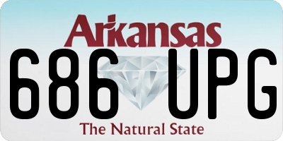 AR license plate 686UPG