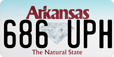 AR license plate 686UPH