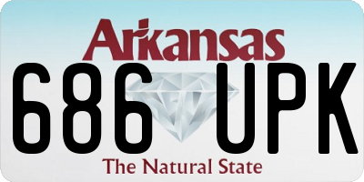 AR license plate 686UPK