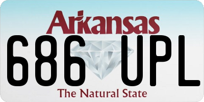 AR license plate 686UPL