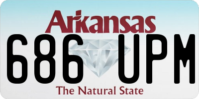 AR license plate 686UPM