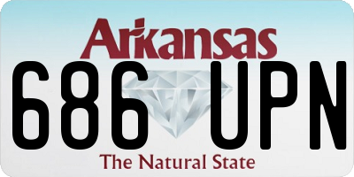 AR license plate 686UPN