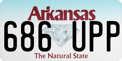 AR license plate 686UPP