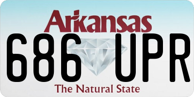 AR license plate 686UPR