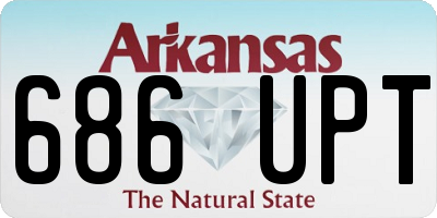 AR license plate 686UPT