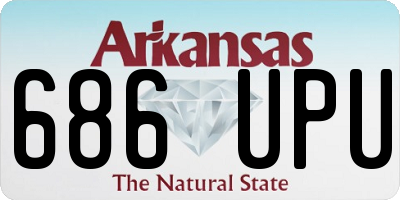 AR license plate 686UPU