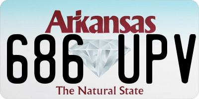 AR license plate 686UPV