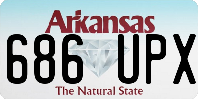 AR license plate 686UPX