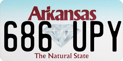 AR license plate 686UPY