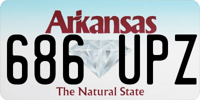 AR license plate 686UPZ