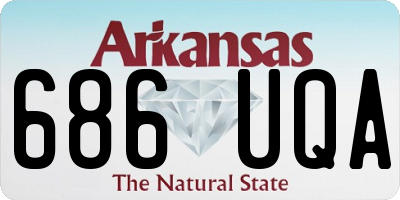 AR license plate 686UQA