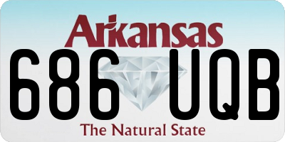 AR license plate 686UQB