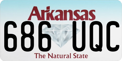 AR license plate 686UQC