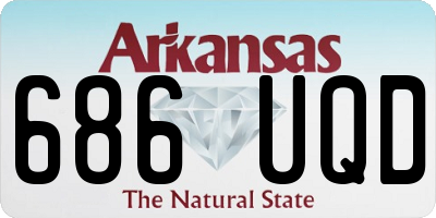 AR license plate 686UQD