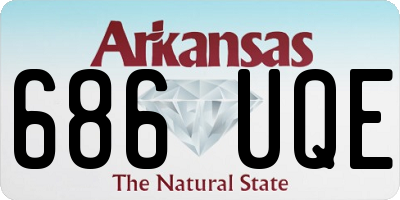 AR license plate 686UQE