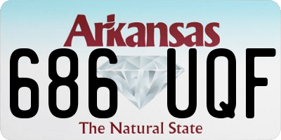 AR license plate 686UQF