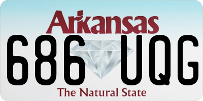 AR license plate 686UQG