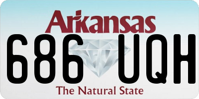 AR license plate 686UQH