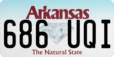 AR license plate 686UQI