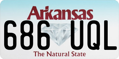 AR license plate 686UQL