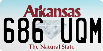 AR license plate 686UQM