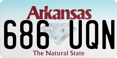AR license plate 686UQN