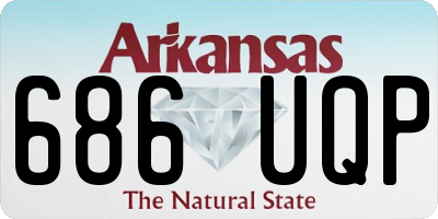 AR license plate 686UQP