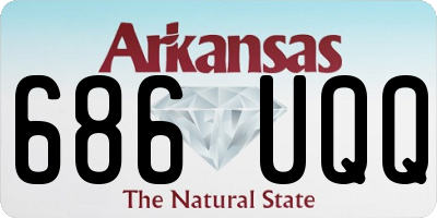 AR license plate 686UQQ