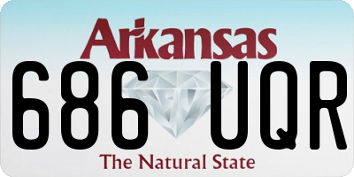 AR license plate 686UQR