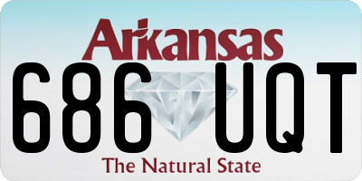 AR license plate 686UQT